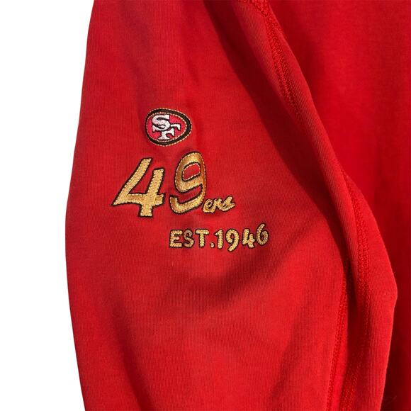 Tommy Bahama San Francisco 49ers Quarter Zip Pullover Red Sweatshirt XL NFL - Picture 7 of 9